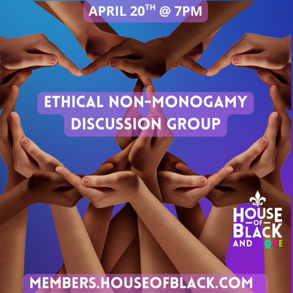Ethical Non-Monogamy Discussion Group event flyer
