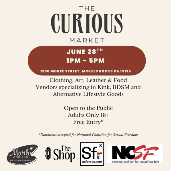The Curious Market event flyer