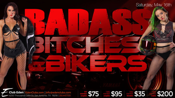 SATX Bad Ass Bitches & Bikers event flyer