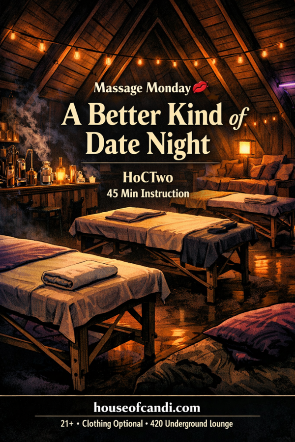 Massage Mondays Tempe HoCTwo event flyer