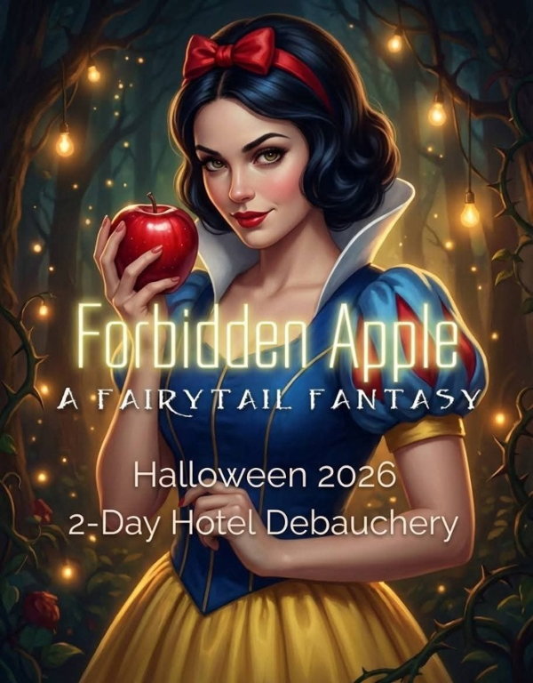 Forbidden Apple 2 Nights Complete Hotel Takeover event flyer