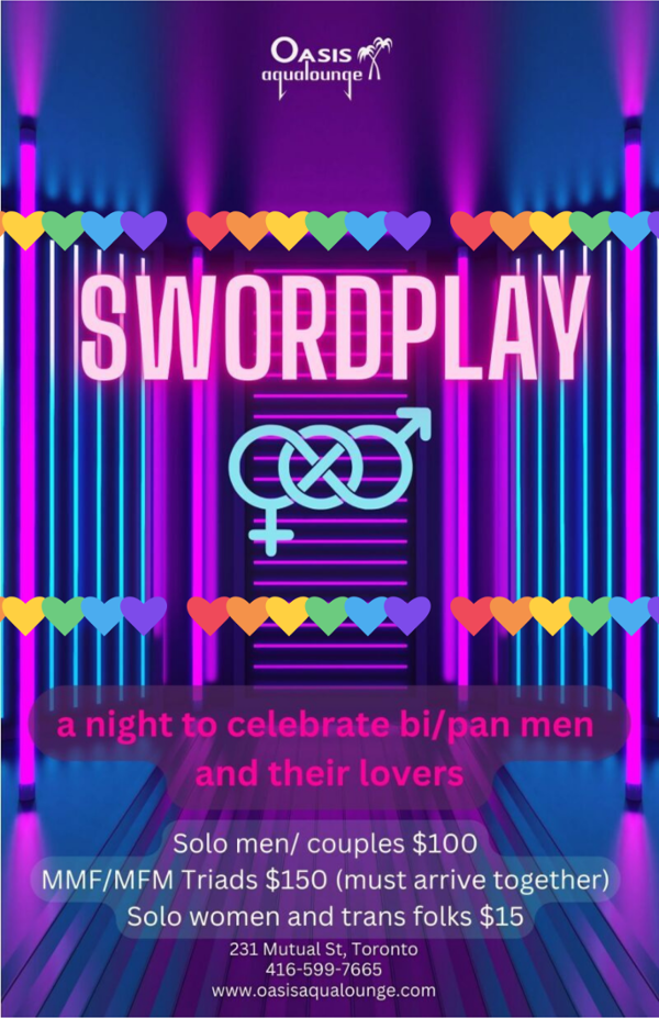 Swordplay event flyer