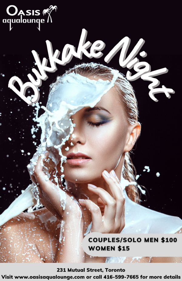 Bukkake Night event flyer