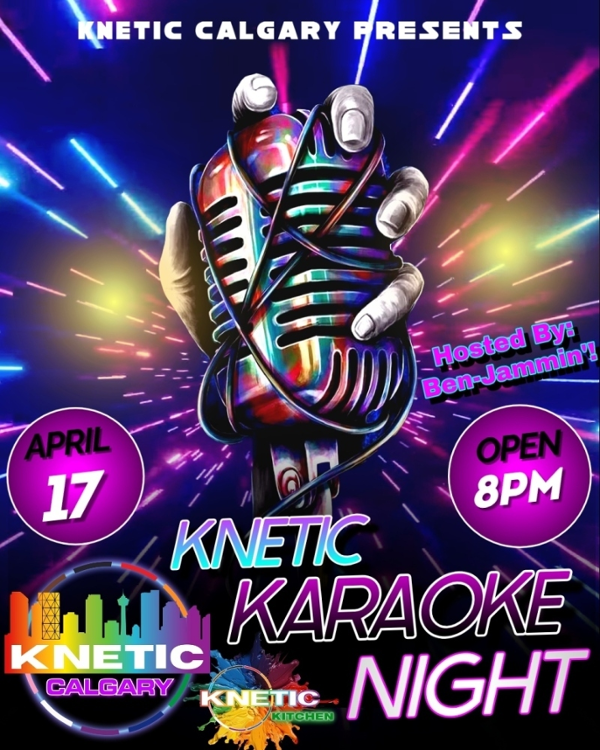 KNetic Karaoke event flyer