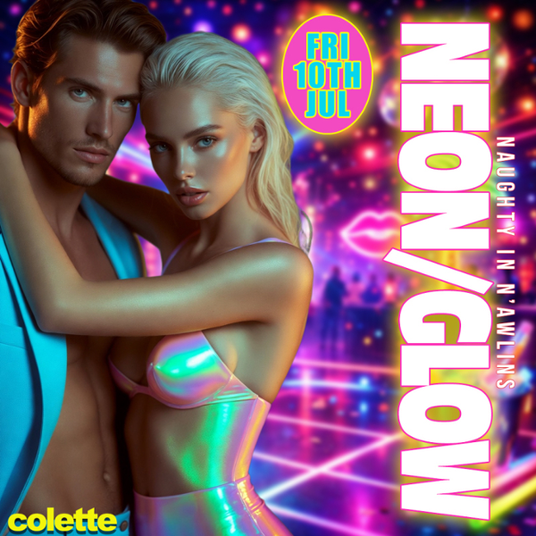colette New Orleans NIN Neon/Glow event flyer