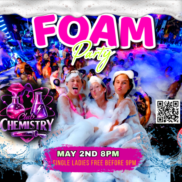 Party at Club Chemistry event flyer